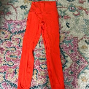 Solar orange lululemon align leggings
